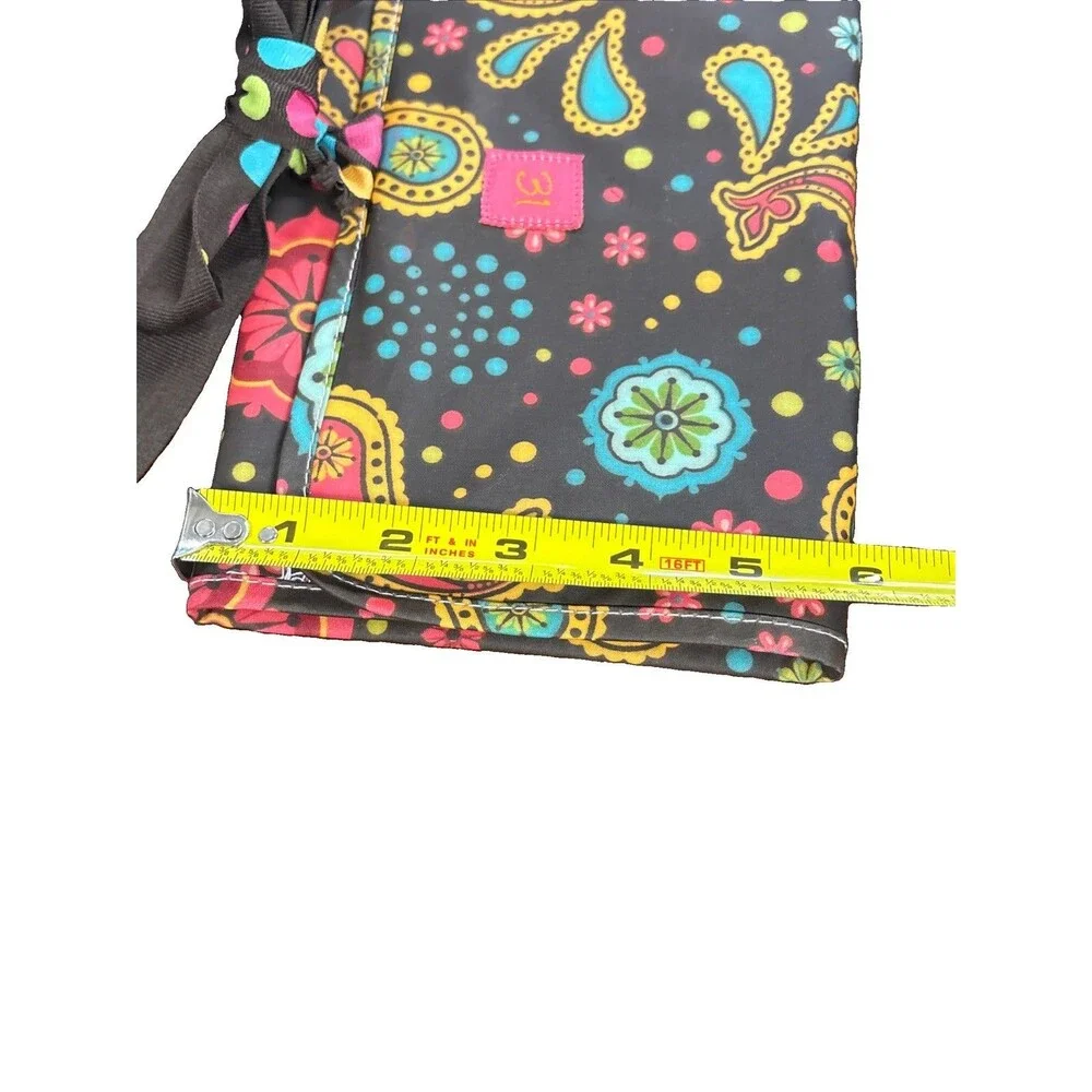 Thirty-One Fold n' Go Organizer Floral Fanfare Travel Pouch Makeup Jewelry FLAW